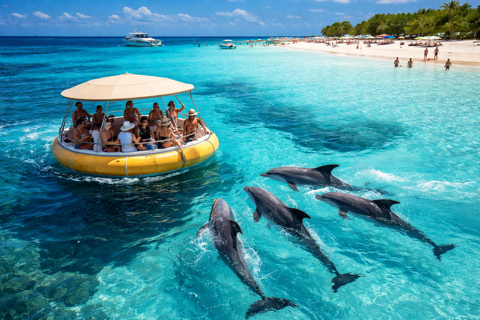 Dolphin and Sandbank Tour, Loutham Tours and Travel